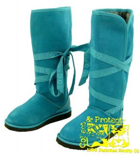 Neill Stiefel Boots Gr.32 Louise Girls blau Fell NEU