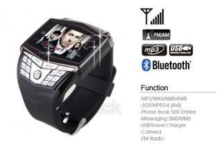GD910 QuadBand Handyuhr Handy Uhr m. Bluetooth 2MP Kam