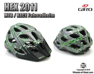 Giro Hex Matte Green/Black Lines Logo NEU Modell 2011
