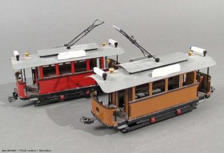 Lot 28530  Zwei wunderschöne Straßenbahn Motorwagen