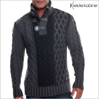 Wasabi Herren Strick Pullover 526 / 555 Zipper / Sweater / Pulli