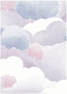 Girotondo 2014   006028 Tapete Wolken lila blau weiß Papiertapete Neu