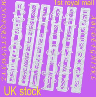 UK FMM Funky alphabet & number cake cutters