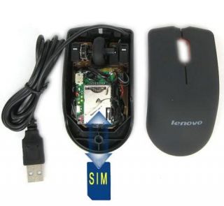 Mini Mouse Style USB GSM SIM Card Spy Audio Bug New