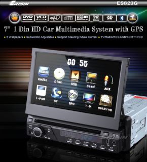 ES823EN 7 1 Din In Dash HD Car DVD Player GPS Sat Nav IPOD TV Radio