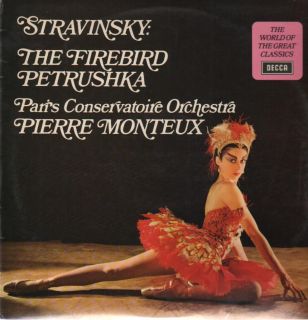 LPStravinsky,The Firebird, Petrushka, Paris Concervatoire Orch