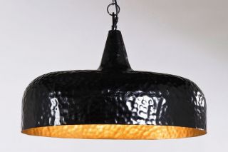 Kare Design Haengeleuchte Deckenlampe HAMMERED OVAL Schwarz Lampe