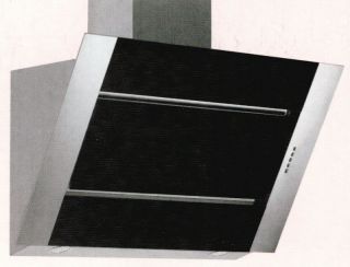 KOPFFREI WANDHAUBE 90 cm TREND II Glas schwarz Abzug