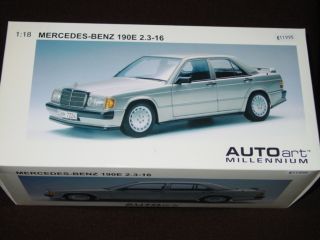 AUTOart 118 Mercedes 190E 2.3 16 W201 silber 2,3   16V