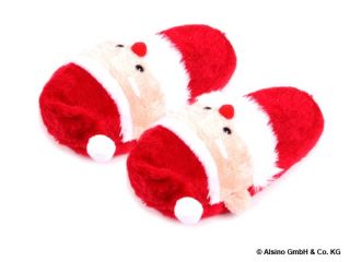 Weihnachtsschuhe Hausschuhe Pantoffeln Nikolaus, Elch, Bär Puschen