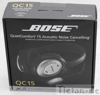 Bose QuietComfort 15 Acoustic Noise Cancelling   Kopfhörer, silber