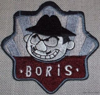 Rocky & Bullwinkle BORIS Face & Name Embroidered PATCH