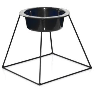 Platinum Pets Pyramid Stand with Stainless Steel Bowl