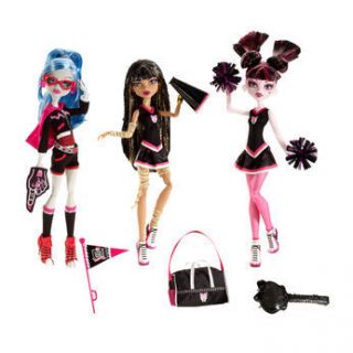Monster High Cheerleader Puppen 3er Set incl, Monster High