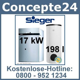 Sieger TG 12 BE 17 kW Öl Heizwertkessel Heizanlage C198