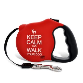 26 Bars & a Band Keep Calm Retractable Dog Leash   Leashes   Collars, Harnesses & Leashes
