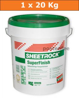 55€/kg SHEETROCK Super Finish 20 Kg Fertigspachtel fertige