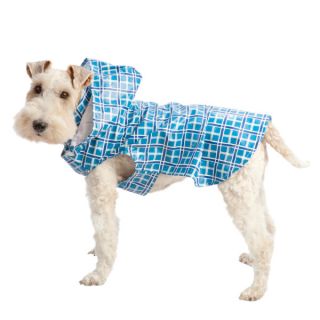 Top Paw™ Blue Plaid Dog Raincoat