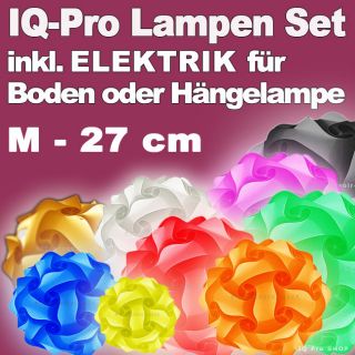 IQ Lampe + Elektrik für Boden oder Hängelampe M   27 cm