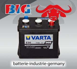 VARTA Black Dynamic Autobatterie E30w 6V / 77Ah *NEU*