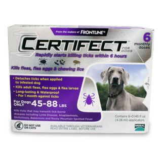 Certifect for Dogs 6pk   Flea & Tick   Dog