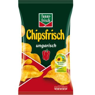 10,83EUR/1kg) Funny Frisch Chipsfrisch ungarisch 175g, 10 Beutel