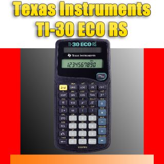 Texas Instrumenst TI 30 eco RS Taschenrechner +Rechnung
