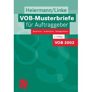 VOB Musterbriefe für Auftraggeber Bauherren   Architekten