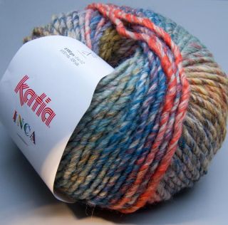 Katia Inca 101 pastell rainbow 100g Wolle