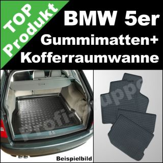 BMW 5er (E39)   Gummi Fußmatten & Kofferraumwanne SET