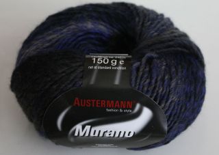 Murano Austermann Schurwollmischung Effektwolle Effektgarn 150 g