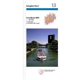 Freizeitkarte Nordrhein Westfalen, Bl.13, Ruhrgebiet, West Mit Wander