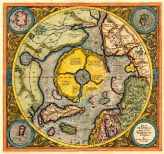 Karte des Kartographen Gerhard Mercator von 1495, die jenen im