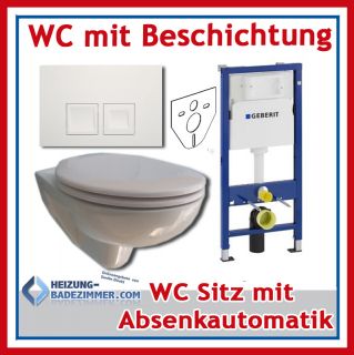 Geberit Duofix WC Element + Delta 50, WC by Keramag m. Beschichtung