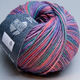 Lana Grossa Merino superfein Cool Wool 781 violettbunt 50g Wolle
