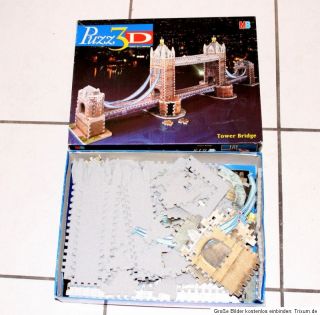 3D Puzzle Tower Bridge 816 Teile 3DPuzzle Puzz3D von MB
