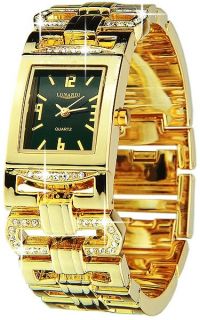 LUNARDI Damenuhr Uhr 14k vergoldet mit Zirkonia Edel