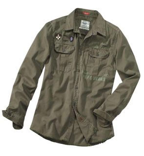 Trendiges Hemd im Army Look von Pepe Jeans London in khaki