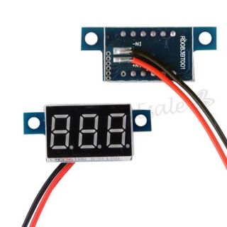 Mini Digital Panel Meter Voltmeter Spannungsmesser LED 3.3 30V Blau