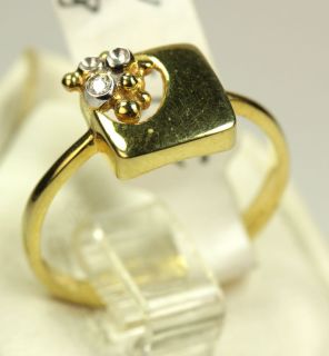 Gold 585 Ring mit Diamant Rw ca 55 aus Juweliersnachlaß 2,2 Gr