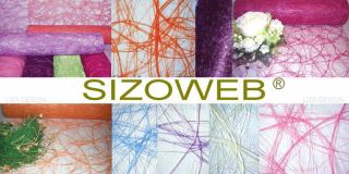 25m SIZOWEB® 30cm Faserseide Tischband 0,79€/m FARBWAHL