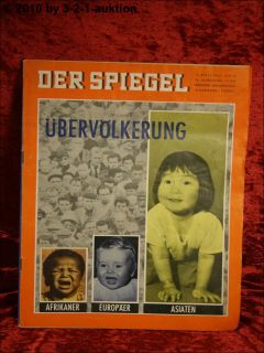 Spiegel 15/62 11.4.1962 Überbevölkerung