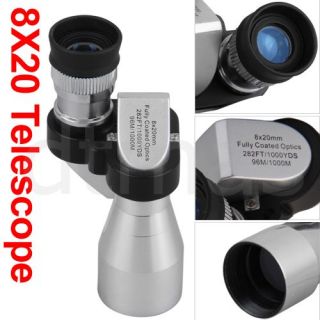 Mini 8X20 Monokular Fernglas Fernrohr Teleskop Spektiv Outdoor Alu OVP