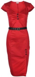 Lindy Bop Kleid 50er Jahre Dolores, rot Bekleidung