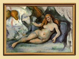 IMPRESSIONISMUS Paul Cezanne LIEGENDER WEIBLICHER AKT FAKSIMILE 68