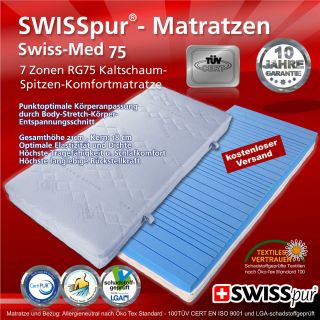 SWISSpur® Matratzen Swiss Med 75