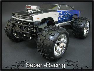 Monster Buggy 1/8 RC Verbrenner 5,0ccm 2,4GHZ 75km/h 4WD RTR 2 Gang