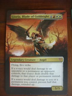 Mtg magic Gisela Blade of Goldnight Avacyn Restored Altered Art card 4