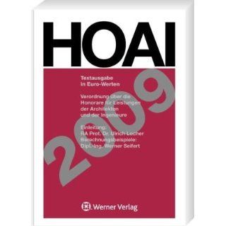 HOAI 2009 Textausgabe Werner Seifert Bücher