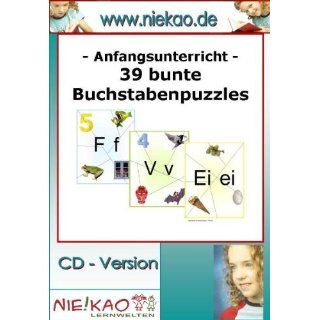 Anfangsunterricht   39 bunte Buchstabenpuzzles CD   Version 